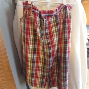 Plaid Jean skirt (20)